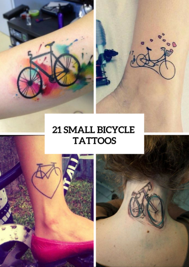 Small Bicycle Women Tattoo Ideas To Repeat  Bicycle tattoo