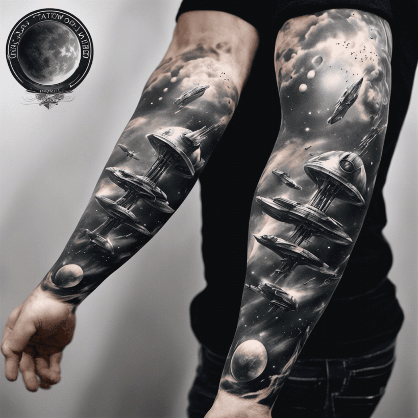 Space Tattoo Ideas Created with AI  artAIstry