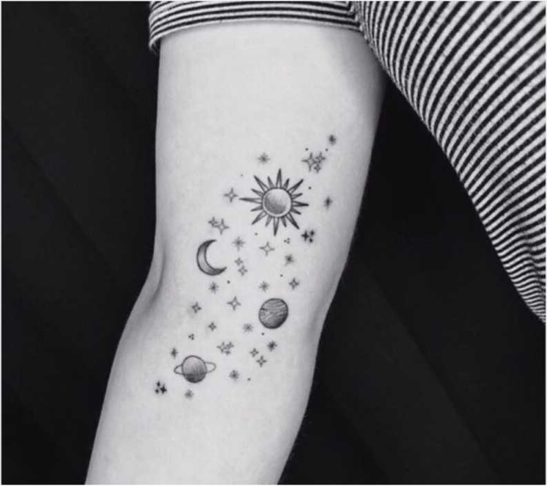 Stunning Galaxy Tattoo