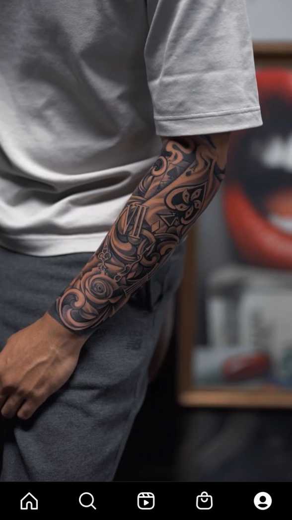 tattoo ideas tattoo for men  Manga de tatuagem, Tatuagem atrás do