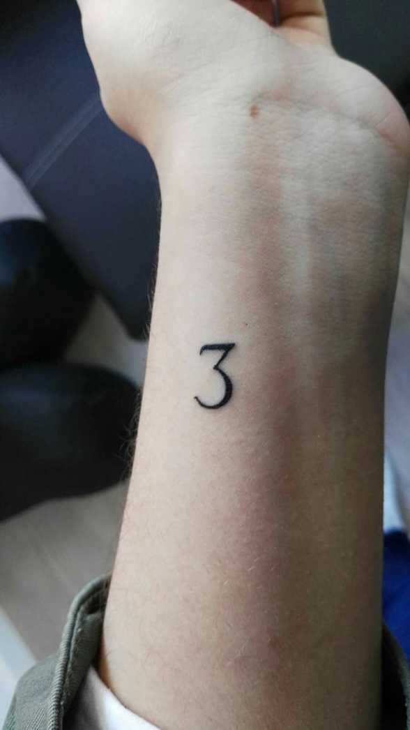 Tattoo number three by Inkuka  Number tattoos, Tattoos, Tattoo fonts
