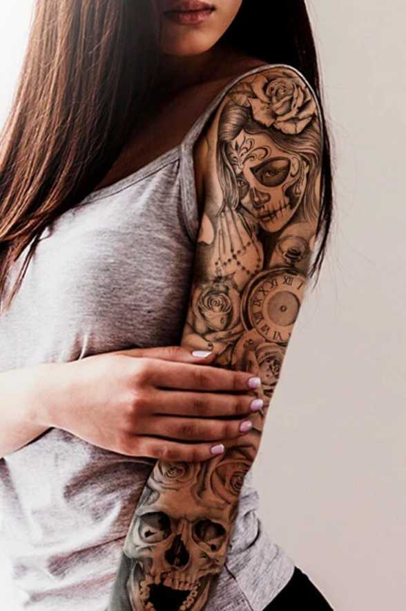 + Tattoo sleeve filler ideas for women  Half sleeve tattoo
