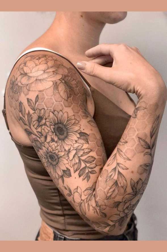 + Tattoo sleeve filler ideas for women  Sleeve tattoos, Tattoo