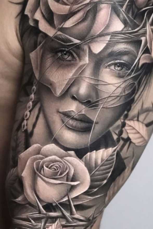 Tattoo #TattooDesign  Face tattoos for women, Best sleeve tattoos