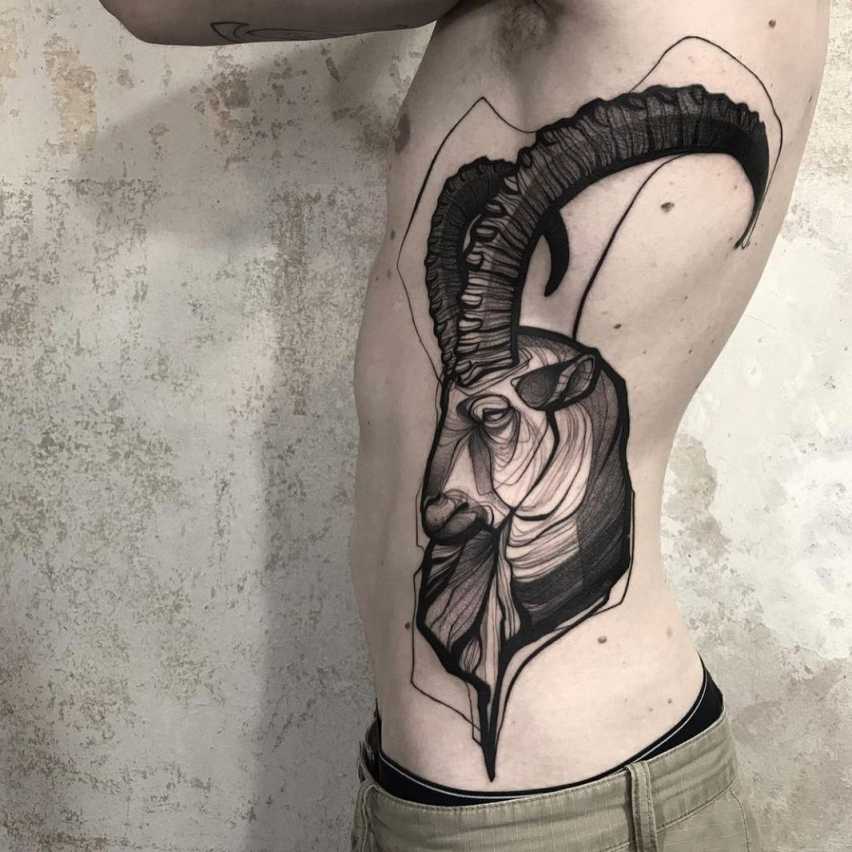 Tattoo uploaded by Jennifer R Donnelly • Capricorn tattoo by