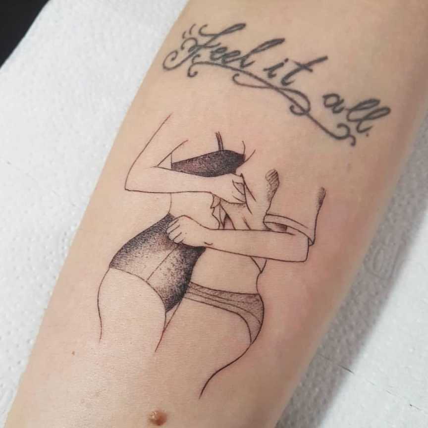 Tattoo uploaded by Rachel • Lovers tattoo by Gabriela Utsch