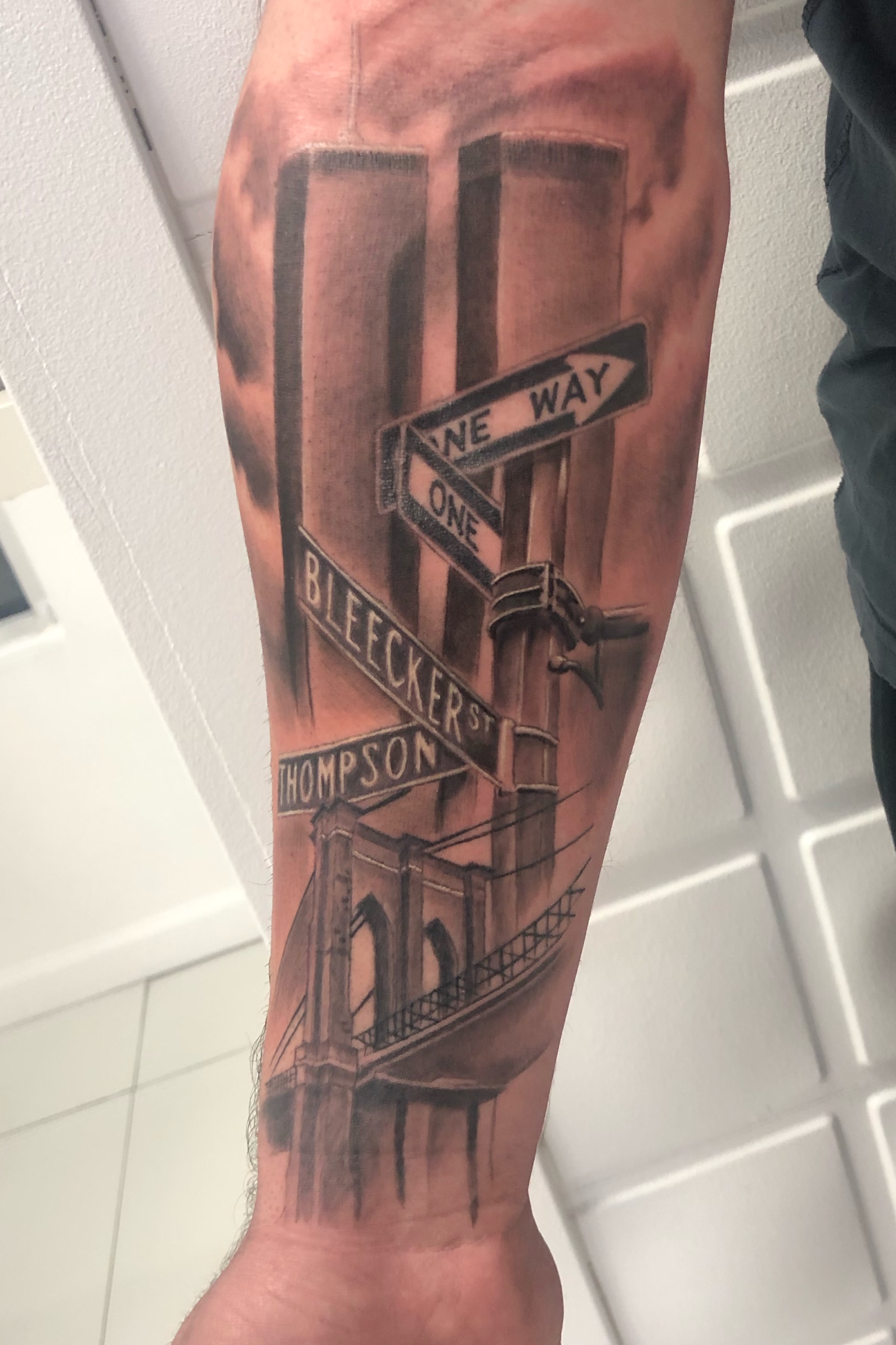 Tattoo uploaded by Robert Michael Bullaro • New York, Twin Towers