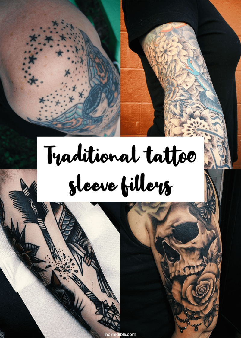 Traditional Tattoo Sleeve Fillers (Design Ideas)