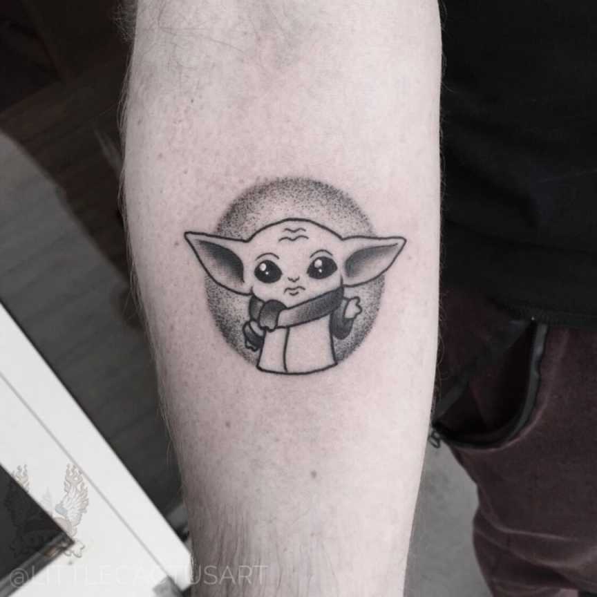 UPDATED] + Baby Yoda Tattoos  Baby tattoos, Star wars tattoo
