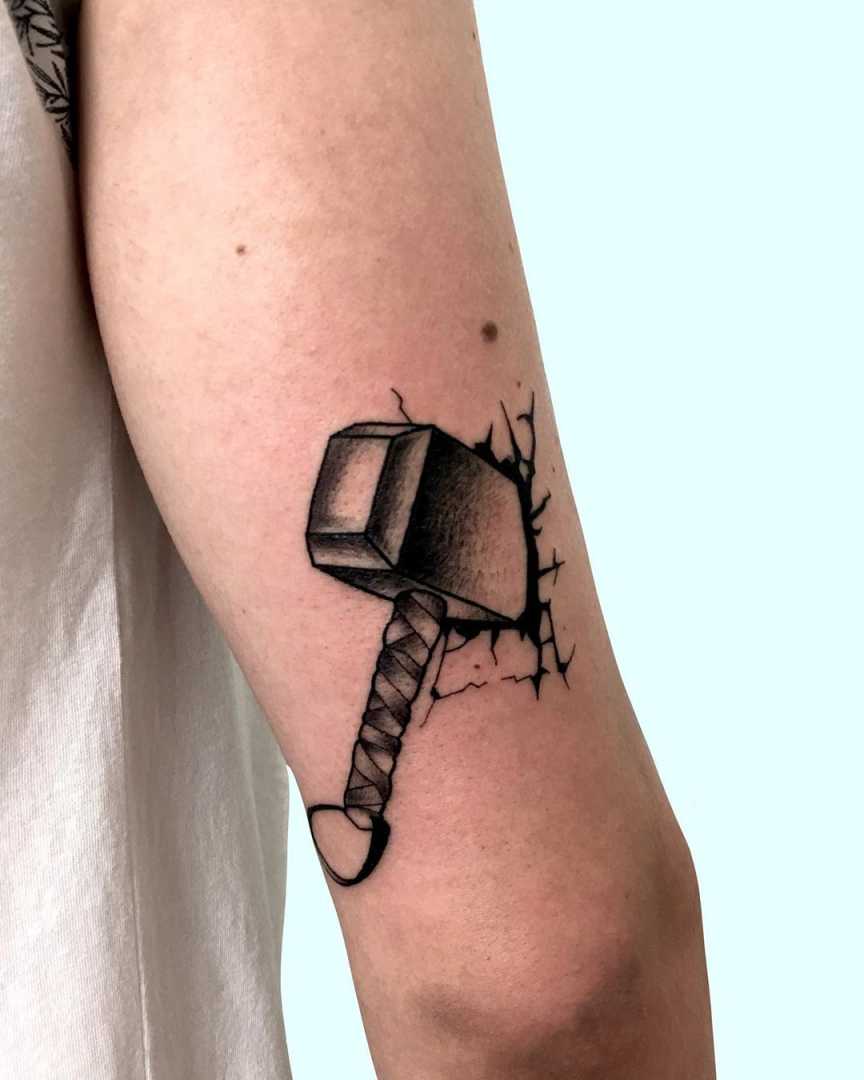 UPDATED: + Mighty Thor Tattoos  Tattoos for guys, Thor hammer