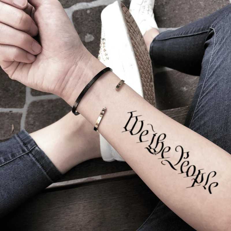 We The People Bill of Rights Declaration of Independence Temporary Tattoo  Sticker