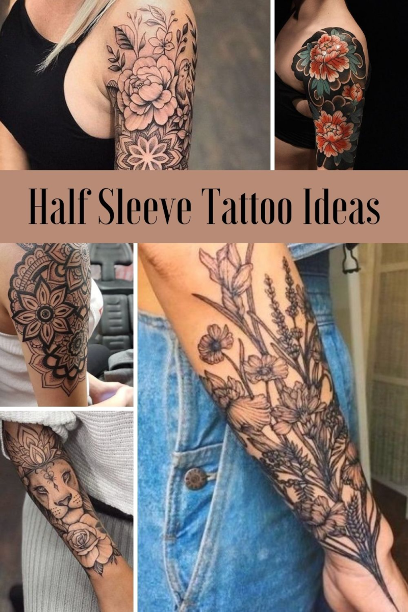 What Is A Half Sleeve Tattoo? - TattooGlee  Half sleeve tattoos