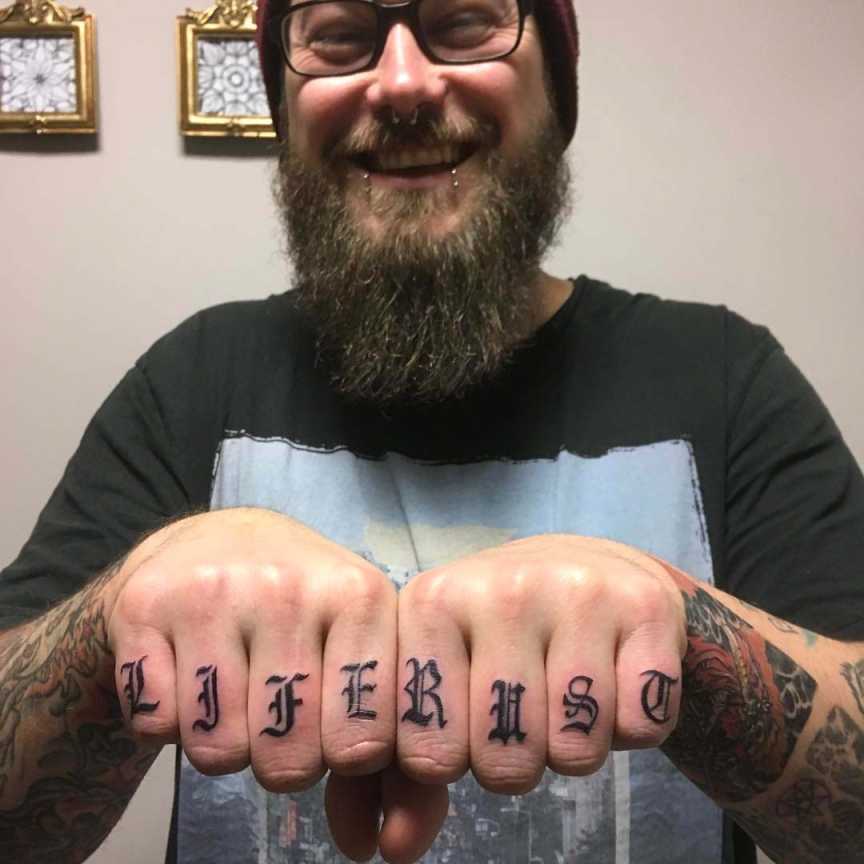 Word Tattoos on Fingers - Best Tattoo Ideas Gallery