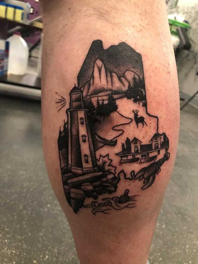 You Should Check Out These Truly Stunning Maine Themed Tattoos